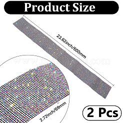 2Pcs Resin Rhinestone Glue Non-slip Car Door Stickers&nbsp;AJEW-GF0013-30A
