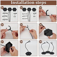 Plastic Model Assembled Action Figure Display Holders&nbsp;ODIS-WH0030-133A