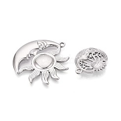 10Pcs 304 Stainless Steel Pendants&nbsp;STAS-T075-20P