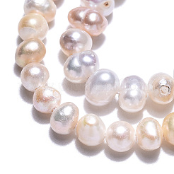 Natural Cultured Freshwater Pearl Beads Strands&nbsp;PEAR-N013-03E