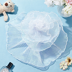 5M Iridescent Organza Lace Trim Fabric&nbsp;DIY-WR0003-70