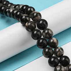 Natural Black Fossil Coral Beads Strands&nbsp;G-R494-A04-04