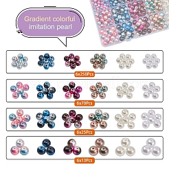 2148Pcs 24 Style ABS Plastic Imitation Pearl Beads&nbsp;OACR-YW0001-25B