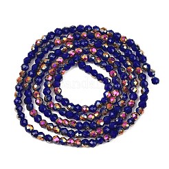 Electroplate Glass Beads Stradns&nbsp;EGLA-H114-01J