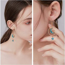 DIY Starry Sky Theme Dangle Earring Making Kits&nbsp;DIY-GA0001-31