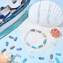 60Pcs Painted Glass Beads&nbsp;GLAA-SC0003-28