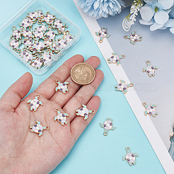 50Pcs Alloy Enamel Pendants&nbsp;ENAM-HY0001-45