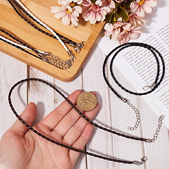 30Pcs 3 Colors Trendy Braided Imitation Leather Necklace Making&nbsp;NJEW-SC0001-32