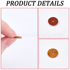 100Pcs 4 Styles Imitation Leather Washers&nbsp;FIND-CL0001-13