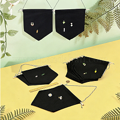 Polycotton Wall Hanging Brooch Jewelry Banner Holder&nbsp;AJEW-WH0596-833A