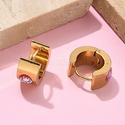 201 Stainless Steel Wide Huggie Hoop Earrings&nbsp;EJEW-D354-14G