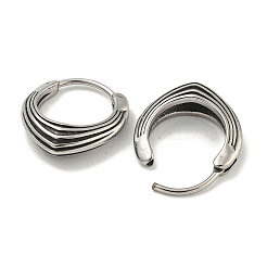 316 Surgical Stainless Steel Hoop Earrings for Women and Men&nbsp;EJEW-D096-20F-AS