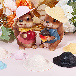 24Pcs Mini Handmade Plastic Doll Hats&nbsp;DIY-DR0001-65