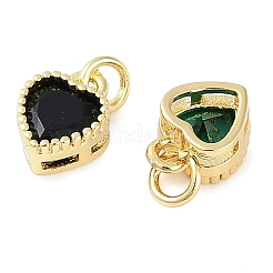 Real 18K Gold Plated Brass Inlaid Cubic Zirconia Charms&nbsp;ZIRC-L100-074G