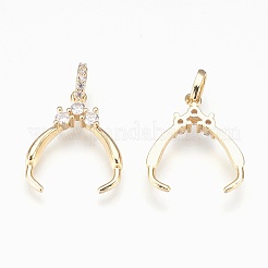 Brass Ice Pick Pinch Bails for Pendant Making&nbsp;KK-P150-16