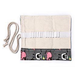 Handmade Canvas Pencil Roll Wrap 12 Holes&nbsp;ABAG-B002-11