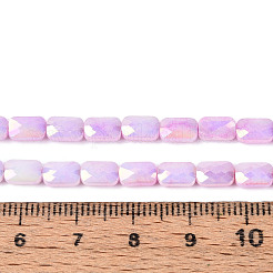 Anti-Tarnish Electroplate Glass Beads Strands&nbsp;GLAA-T025-29C