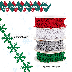 4 Rolls 4 Colors Non-woven Fabrics Cloth Ribbons&nbsp;OCOR-PH0002-22