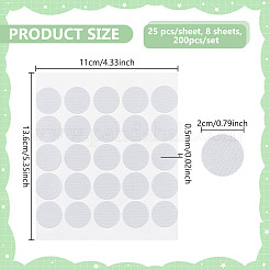 200Pcs Polyester Hot Melt Adhsive Screw Holes Cover Caps Stickers&nbsp;FIND-WH0609-76