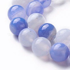Natural Banded Agate Beads Strands&nbsp;G-P434-09A-A
