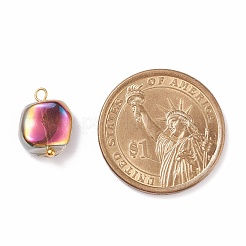 Electroplate Glass Beads Pendants&nbsp;PALLOY-JF01479