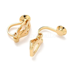 Brass Clip-on Earring Findings&nbsp;KK-A281-28G