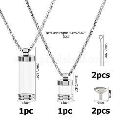 Transparent Glass Wishing Bottle Pendant&nbsp;NJEW-HS0001-01P