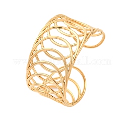 Europe and America Style 304 Stainless Steel Cuff Bangles for Women&nbsp;BJEW-D306-03G