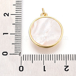 Brass Micro Pave Clear Cubic Zirconia Pendants&nbsp;KK-N268-36G