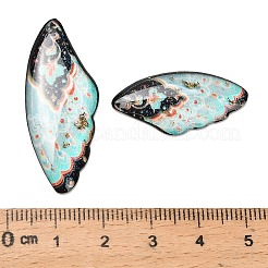 4Pcs 4 Styles Transparent Epoxy Resin Pendants&nbsp;RESI-B032-01B