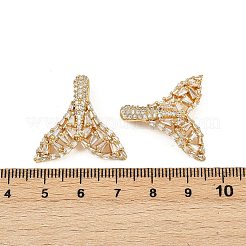 Brass Micro Pave Cubic Zirconia Pendants&nbsp;KK-S526-42G