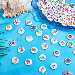 100Pcs 2-Hole Wood Buttons&nbsp;DIY-WH0899-112