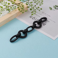 Handmade Opaque Spray Painted Acrylic Link Chains&nbsp;AJEW-JB00869