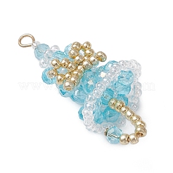 Glass Pendants&nbsp;PALLOY-MZ01164-03
