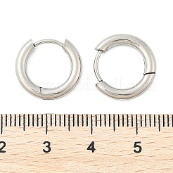 Tarnish Resistant 201 Stainless Steel Huggie Hoop Earrings&nbsp;MAK-R021-15mm