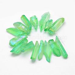 Electroplated Natural Quartz Crystal Bead Strands&nbsp;G-G896-01