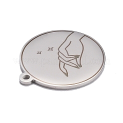 Non-Tarnish 304 Stainless Steel Pendants&nbsp;STAS-C032-10P