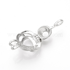 Alloy Diffuser Locket Pendants&nbsp;PALLOY-S105-01P