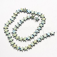 Electroplate Non-magnetic Synthetic Hematite Bead Strands&nbsp;G-F300-24D-07