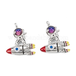 Brass Glass Pendants&nbsp;KK-C223-18P