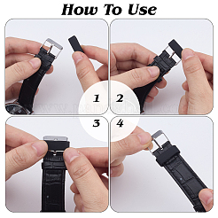 18Pcs 18 Styles Silicone Replacement Watch Band Strap Loops&nbsp;FIND-DR0001-82