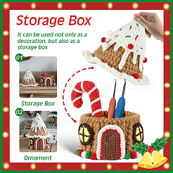1Set Christmas Theme DIY Crochet Kit for Beginners&nbsp;DIY-SC0027-78B