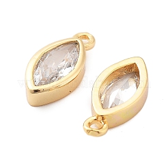Brass Micro Pave Clear Cubic Zirconia Charms&nbsp;KK-G516-27G