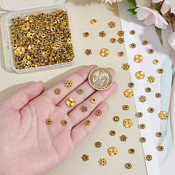 300Pcs 10 Styles Tibetan Style Alloy Spacer Beads&nbsp;TIBEB-UN0001-04AG