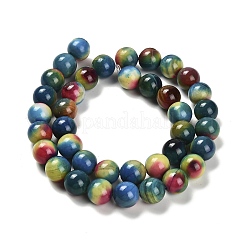 Dyed Natural Agate Beads Strands&nbsp;G-G203-09B-10mm