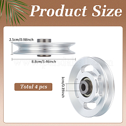 Aluminium Alloy Groove Pulley Wheel&nbsp;FIND-WH0111-905