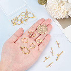 10Pcs 5 Styles 304 Stainless Steel Toggle Clasps&nbsp;STAS-AR0002-10