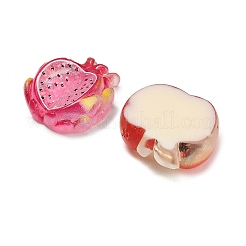 Fruit Transparent Resin & Paillette Cabochons&nbsp;RESI-C074-04