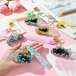 Motorbike Quicksand Acrylic Keychain&nbsp;KEYC-YW00057-01
