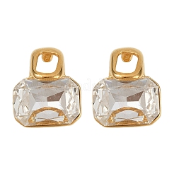 304 Stainless Steel Micro Pave Clear Cubic Zirconia Stud Earrings&nbsp;EJEW-V014-03G